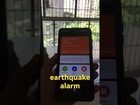 earthquake alarm，before 60 seconds